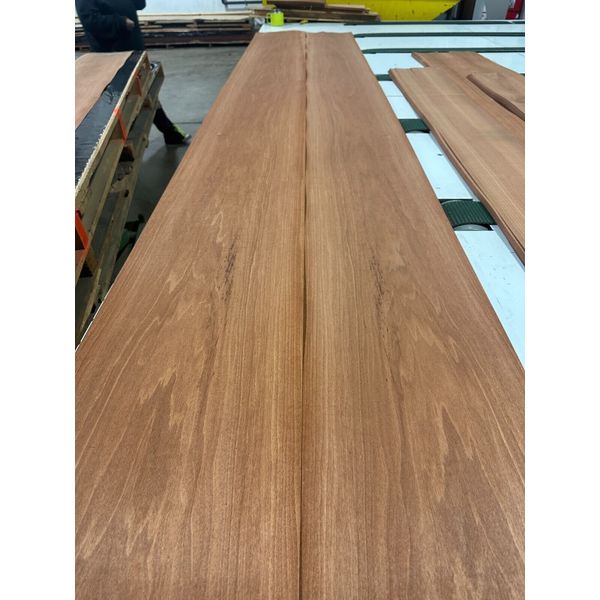 Makore Raw Wood Veneer 2 sheets 120'' x 12'' 331A