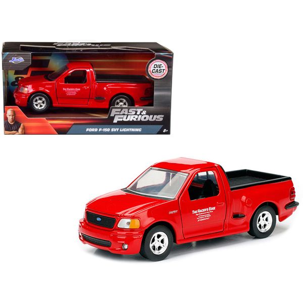 Jada 98320 Brian's 1999 Ford F-150 SVT Lightning Pickup Truck Red 1/32