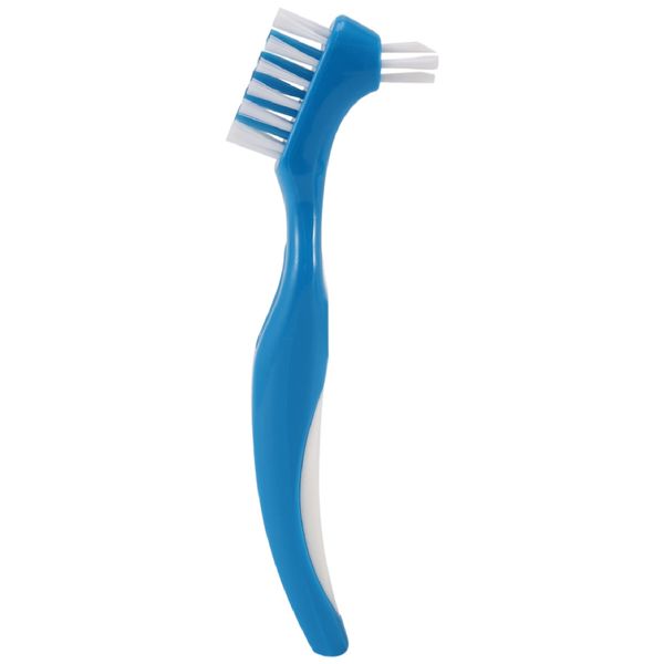 Vocdikficy Pack of 12 Denture Brush, Hard Denture Cleaning Brush, Tooth Brush with False Teeth