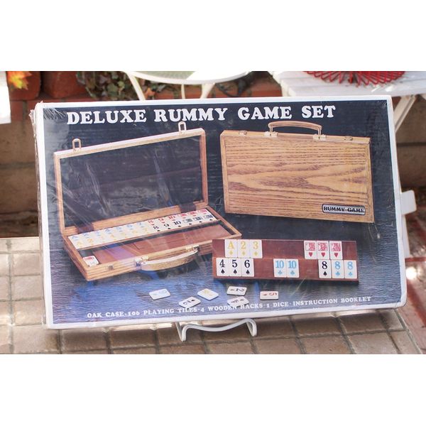 Deluxe Rummy with Wooden Racks in Attache Case