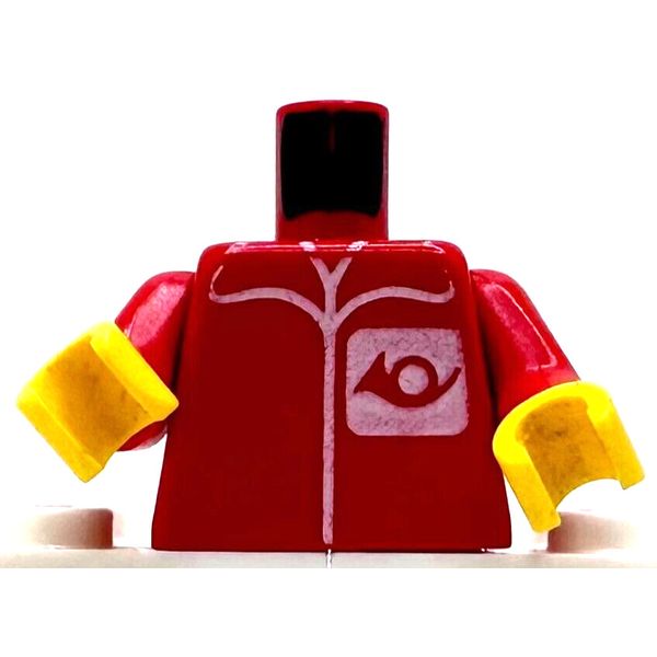 LEGO Red Torso French Horn City Town  post001