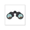CafePress Mountain Binoculars Sticker Square Bumper Sticker Car Decal