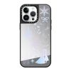 CASETiFY Mirror iPhone 14 Pro Max Case - Arendelle Love Case - Silver on Black