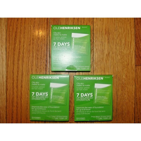 OLEHENRIKSEN 7 Days of Balanced Hydration for Oily Skin - Lot of 3 Boxes NEW