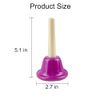 ENNBOM Hand Bell Shake 8 Notes Diatonic Metal Hand Bell Kit Rhythm