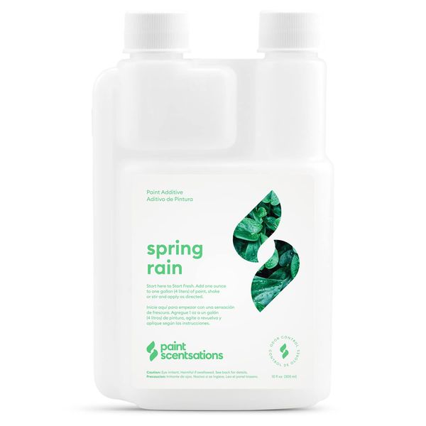 PAINT SCENTSATIONS! Spring Rain Odor Control Paint Additive | Air Freshener For Home | Last Up To 4 Months | Mix 1oz For Every 1 Gallon Of Paint | 10oz Bottle