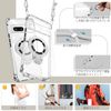weiaoluo Google Pixel 8A Case, Clear with Ring, MagSafe Compatible Shoulder Pixel 8a Case, Shockproof, Pixel 8a Compatible Cover Case, Wireless Charging, Magnet, Adjustable, Protective Soft Smartphone