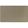 Knightsbridge 2G Blanking Plate - Antique Brass