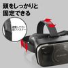 Elecom VRG-S01BK VR Goggles, Adjustable Eye Width, Compatible with Smartphones, Black