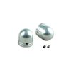 POSH 200903-01 Handlebar End, Smooth Line, Round Type, Repair Head, Silver