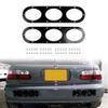 Artudatech 2pcs Car Rear Bumper Diffuser Panels, Universal Aluminum Car Rear Bumper Race Air Diversion Diffuser Panel