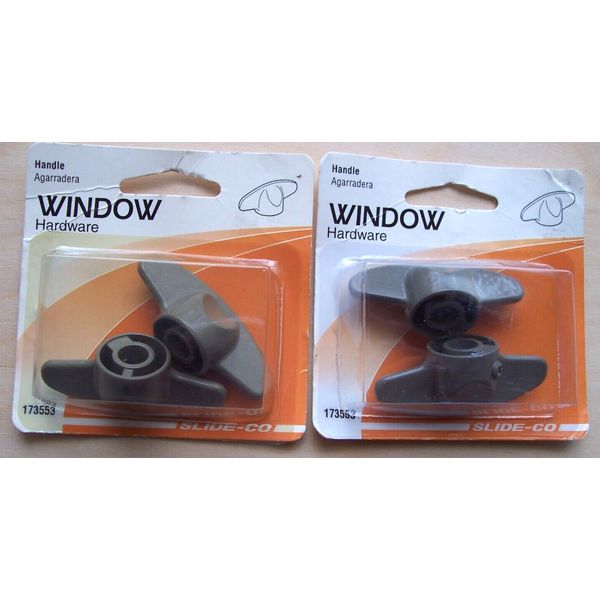 SLIDE-CO Prime-Line T-Crank Window Handles #173553 2 Packages of 2 Each