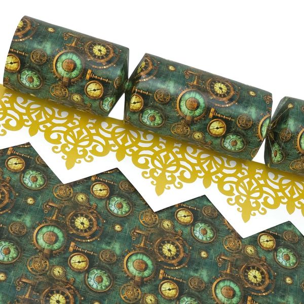 Green Steampunk Grunge | Makes 6 Large Crackers | Make & Fill Your Own