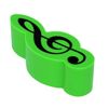 Treble Clef Shaped Eraser (Pack of 4 (Multi-Color)