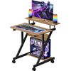 Computer Desk for Small Spaces, Z Shaped Small Computer Desk, 27.5 Inch Compact 