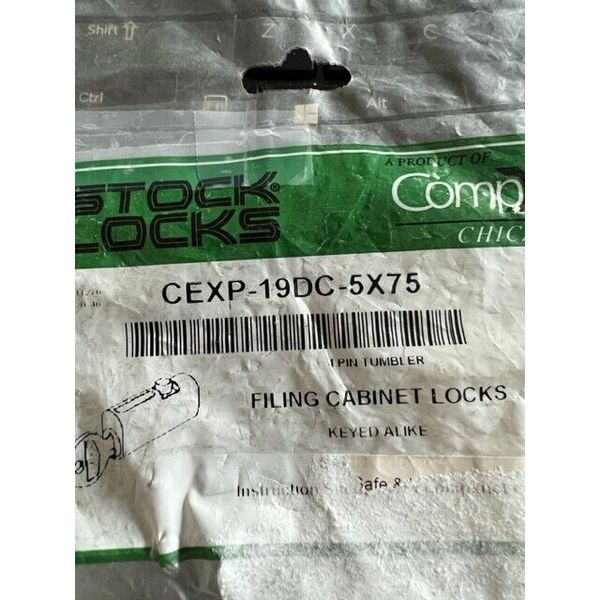 COMPX CEXP-19DC-5 X 75 FILING CABINET LOCK