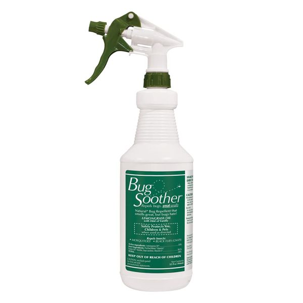 Bug Soother Spray 32 oz. - Natural Insect, Gnat and Mosquito Repellent & Deterrent with Essential Oils - 100% DEET-Free Safe Bug Spray for Adults, Kids, Pets, Environment - Made in USA…