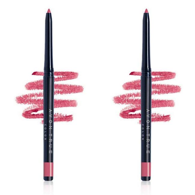 Avon True Color Glimmersticks Retractable Lip Liner  / PINK BOUQUET / Set of 2