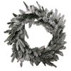 Samuel ALEXANDER 45cm Snow Flocked Wreath 84 Mixed PE/PVC Tips