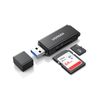 UGREEN SD Card Reader, USB 3.0, Micro SD Reader, Ultra Small, Simultaneous Reading, High Speed Transfer, Compatible with MacOS, Windows, Computers, SD MicroSD, SDXC, SDHC and More (Black)