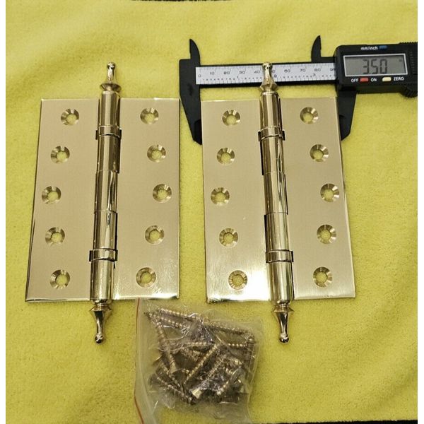 5"x3-1/2" with decorative tip solid brass polished (Decorative Heads )