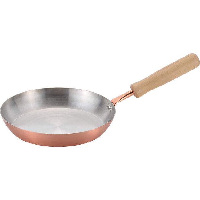 Wahei Freiz CS-024 Chitose Pure Copper Frying Pan, 7.9 inches (20 cm), Wooden Handle, For Gas Fire, Made in Japan