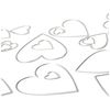 Sizzix Thinlits Die Set 25PK Stacked Tiles Hearts by Tim Holtz, 665858, Multicolor, One Size