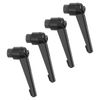 sourcing map 4Pcs M8 Adjustable Knobs Handle Female Thread Push Button Ratchet Quick Release Locking Rotating Bolt for Lathe Machinery, Black