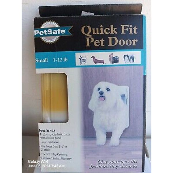 Pet Safe Quick Fit Pet Door Small 1-12 Ibs