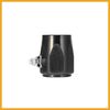 Partuto 4pcs AN16 Hex Hose Finisher Clamp Adapter Fitting Black for Car Replacement
