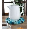 Cilio Lana Azzurro Round Coaster