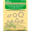 Clover Patchwork Templates Triangle/ Hexagon
