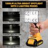 Flashlight for Dewalt 20v Max Battery Portable 9W 1000LM Cordless LED Work Light