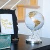 MOVA Globe Metallic White and Gold 4.5"