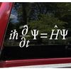Schrodinger's Theory Formula Vinyl Decal - Mathematical Equation - Die Cut Decal