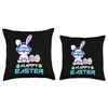Happy Easter Bunny VR Glasses Metaverse Throw Pillow