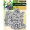 Penny Black Cling Rubber Stamp 4"X5.25" Sheet-Toadily Happy