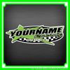 8" Custom Your Name Racing Decals Trailer Car IMCA Model Modified Sprint Stock