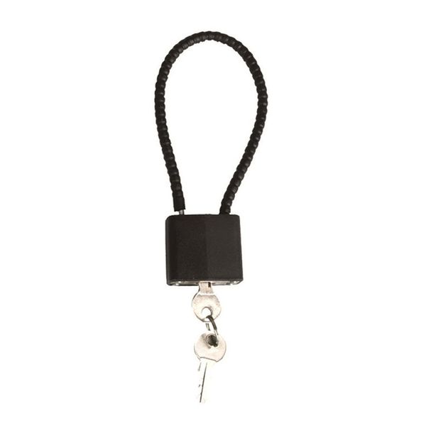 Mil-Tec Combination Lock with Steel Cable 200mm Black