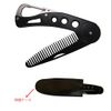 Set of 2 Folding Beard Comb, Pocket Comb, Stainless Steel, Men's, Foldable, Anti-Static, Portable Comb, Birthday Gift