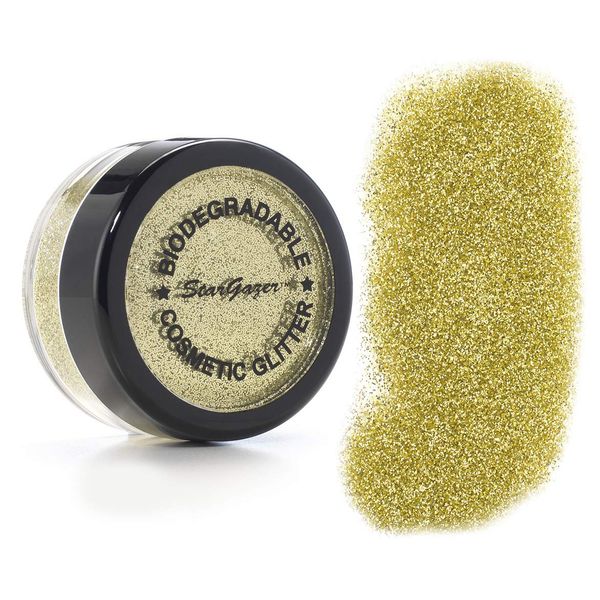 Stargazer Biodegradable Glitter Shaker - Gold. Festival Friendly Biodegradable Cosmetic Glitter