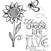 Spellbinders Choose Life Stamp Set, Multi-Colour