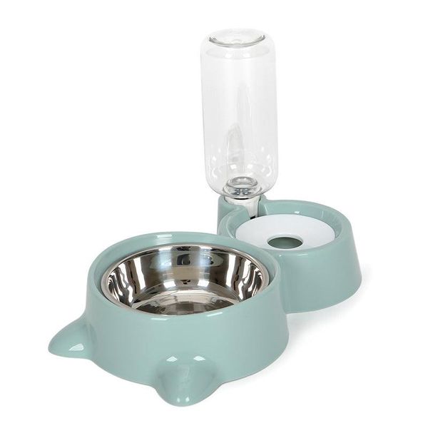 The Hydrapaws Automatic Pet Water Dispenser Plus Bowl: Eco-Friendly, Non-Electric, And High Capacity - Blue Green