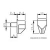 5mm Plastic Shelf Support with Steel Pin, Clear - 25 Pack