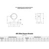 Hollaender 55-8 Offset Support Bracket Aluminum Magnesium 1-1/2" IPS (1.94" ID)
