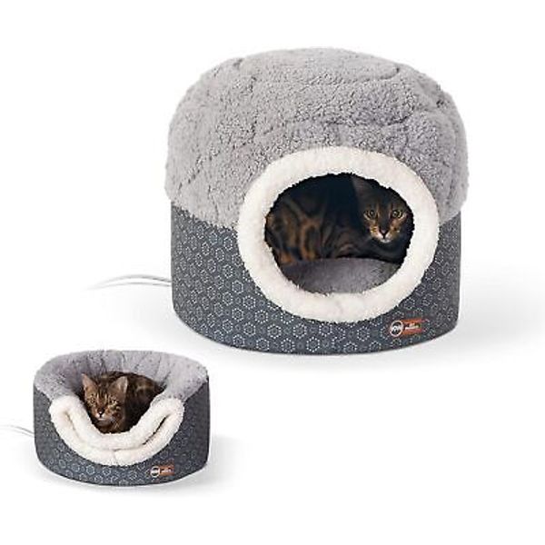 K&H PET PRODUCTS Thermo-Pet Nest Heated Cat Bed for Indoor Cats & Kittens