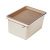 Storage Basket Storage Box Ample Capacity Grooved Bottom Stackable Durable For
