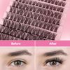 MOTIBACK Segmentierte falsche Wimpern - 8 mm - 16 mm