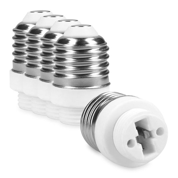 kwmobile 5X Adapter Converter - E27 to G9 Bulb Socket for LED, Halogen, Energy Saving Lamps
