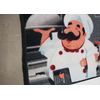 Printed Kitchen Floor Runner/Rug (nonskid)(20"x40") FAT CHEFS WITH THE DISH, SPL
